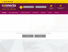 Tablet Screenshot of connecta-immobilier.fr
